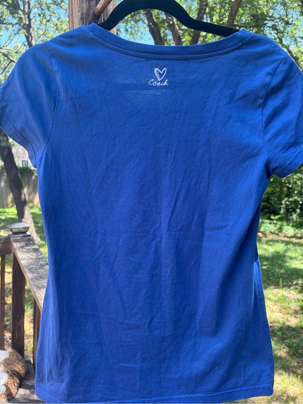 Coach Poppy Sequined Tshirt NWOT - Picture 5 of 5